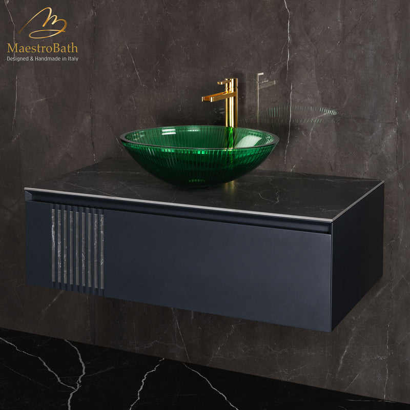 Plisse Luxury Oval Vessel Sink