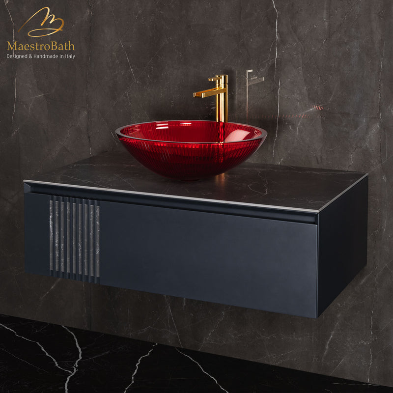 Plisse Luxury Oval Vessel Sink