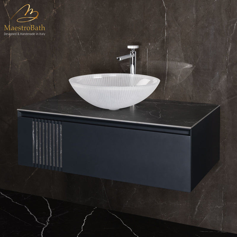 Plisse Luxury Oval Vessel Sink