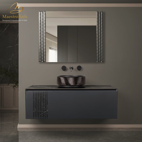Mantua Bathroom Vanity 48" | Black