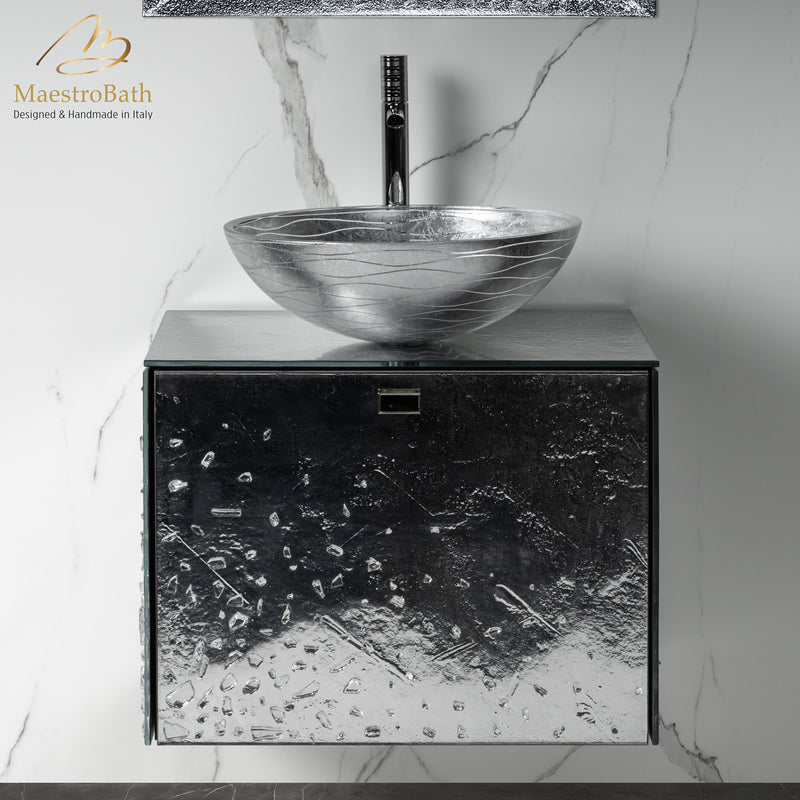 Luxury Crystal Wallmount Bathroom Vanity