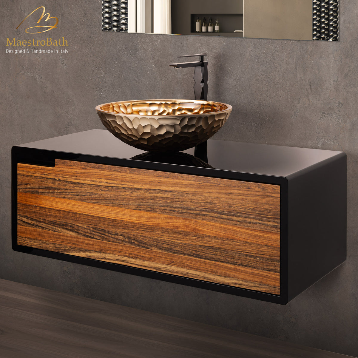 Noceto Bathroom Vanity | Walnut #Size_40"