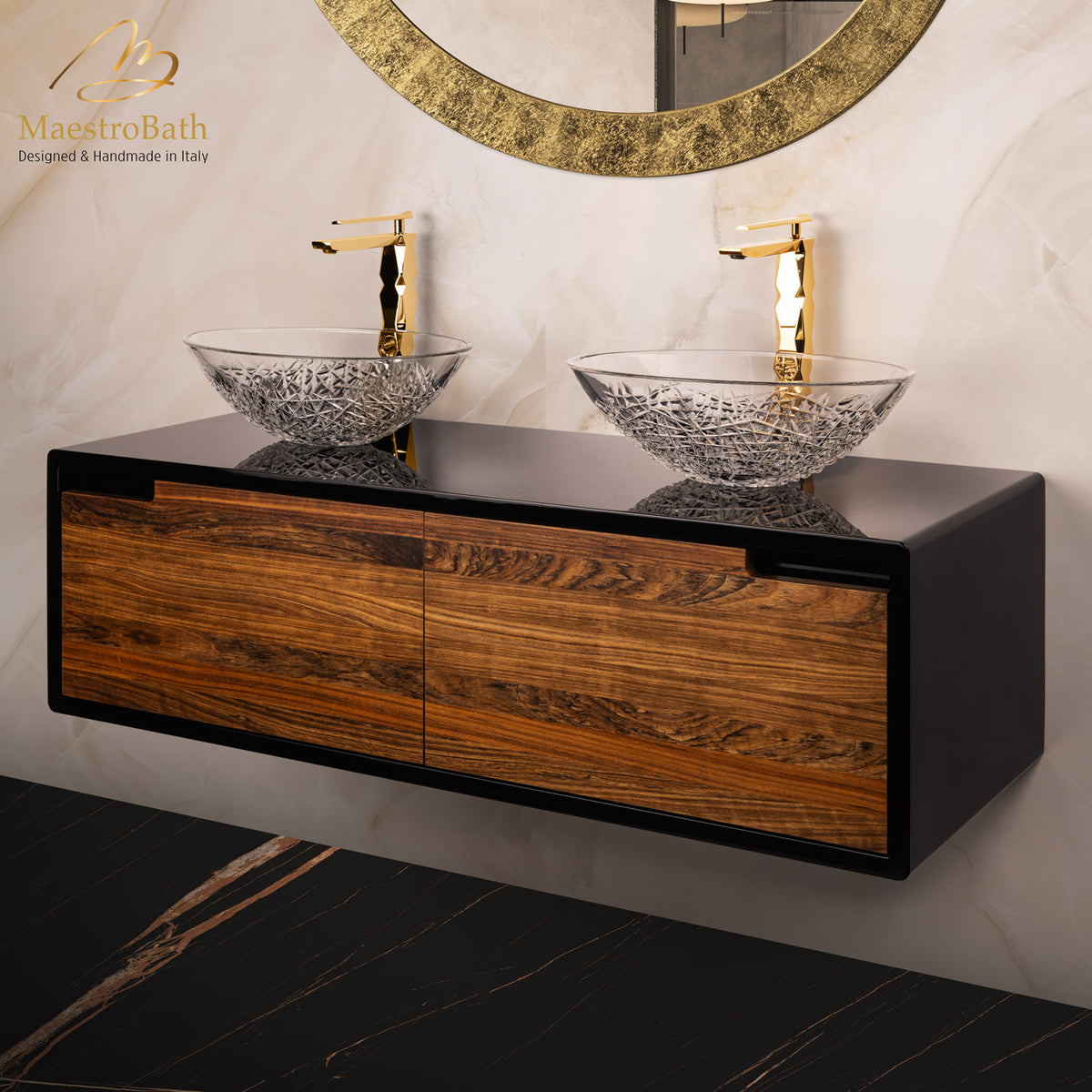 Noceto Bathroom Vanity | Walnut #Size_48"
