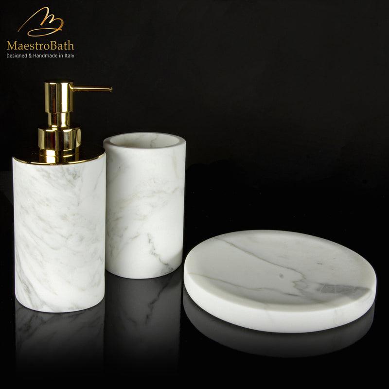 Cosmopolitan Soap Dispenser | White and Gold