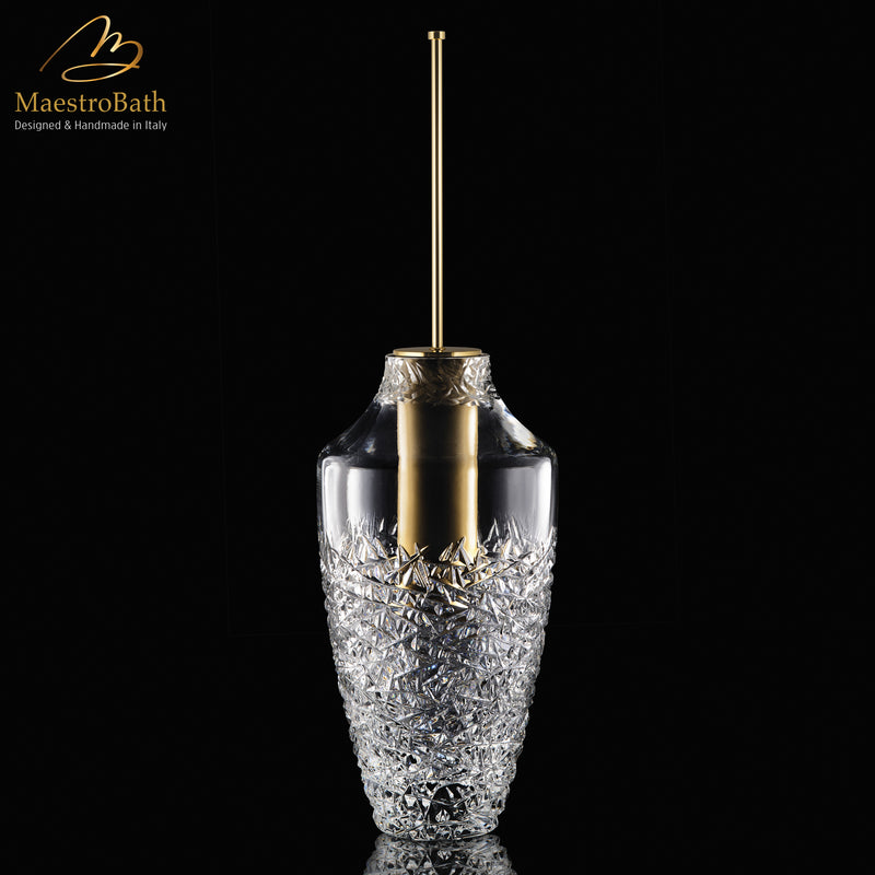 Ice Lux XL Brush Holder | Clear/Gold
