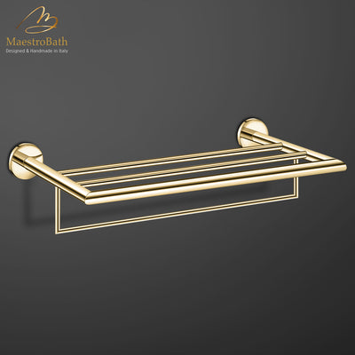 Marble Modern Unique Towel Racks For Bathrooms Brass 15 Inch Wall Mounted  Hotel