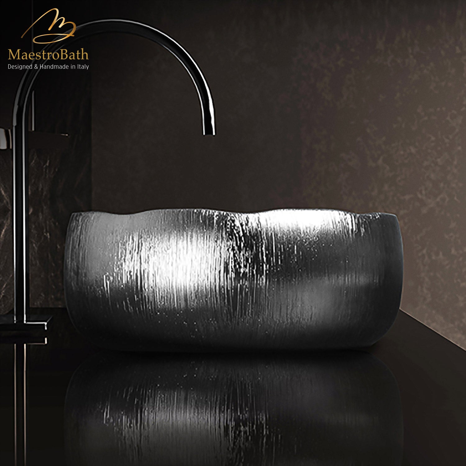 Contemporary Bathroom Vessel Sink #color_silver