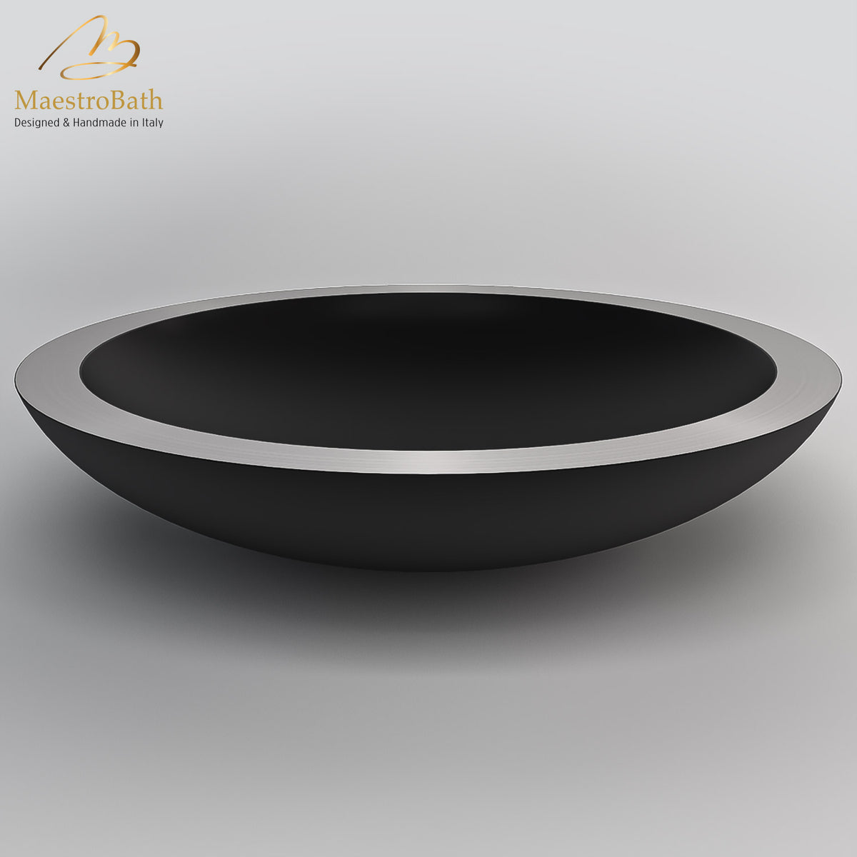Alumix Round Vessel Sink #color_black
