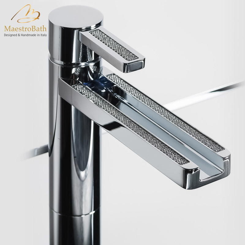 Swarovski Crystal Bathroom Faucet | Polished Chrome