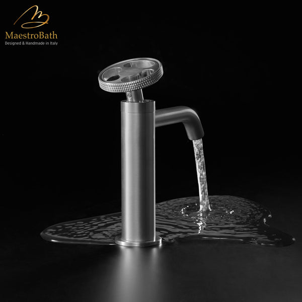 Country Bathroom Faucet | Polished Chrome