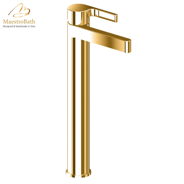 Luxury Italian Bathroom Sink Faucet #finish_polished gold