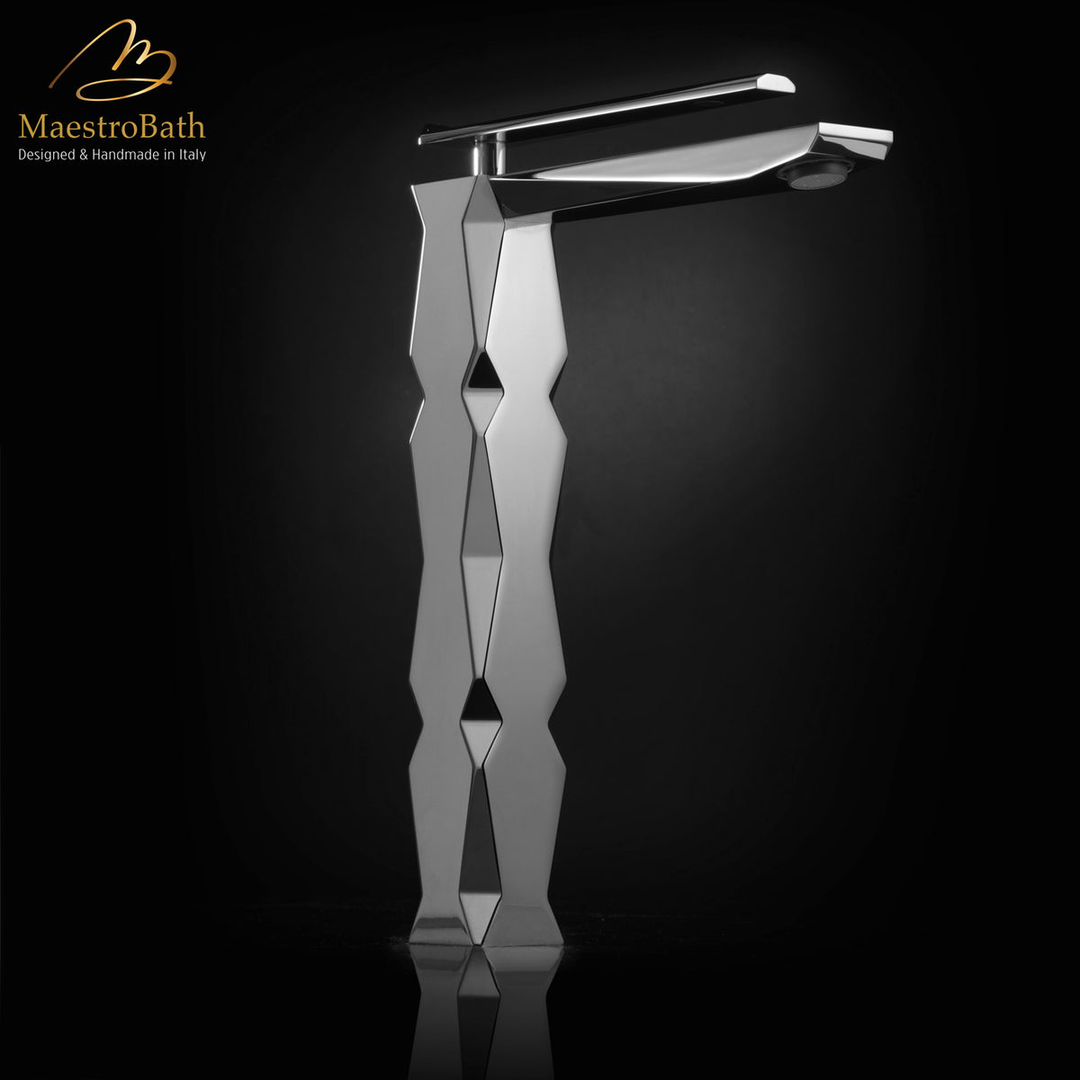 Ikon Polished Chrome Luxury Vessel Sink Faucet #color_polished chrome