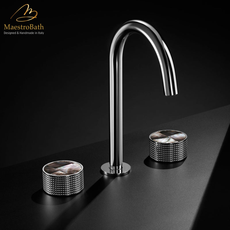 Preziosa Luxury 3-hole Bathroom Faucet | Polished Chrome
