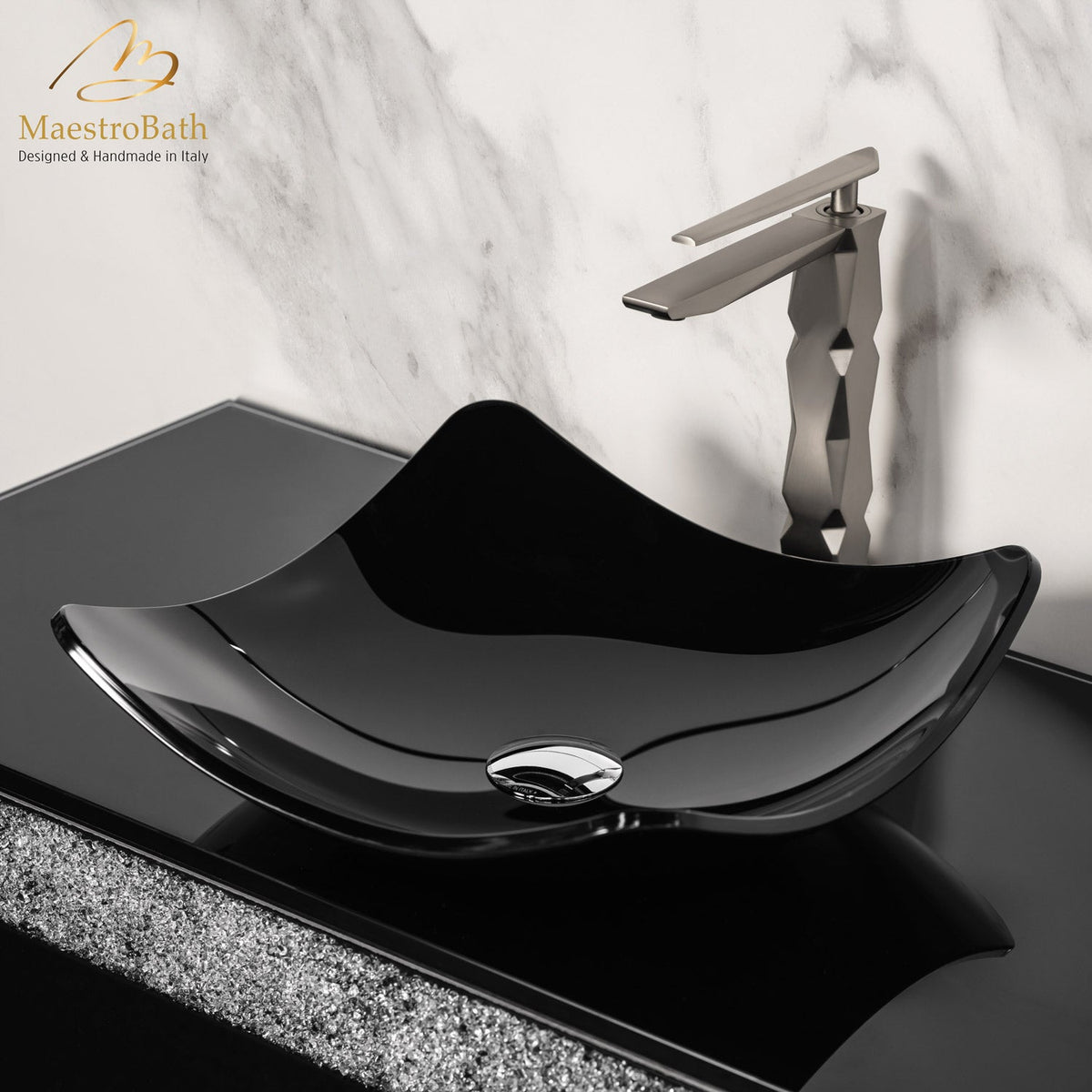 Kara Luxury Vessel Sink | Black #color_black