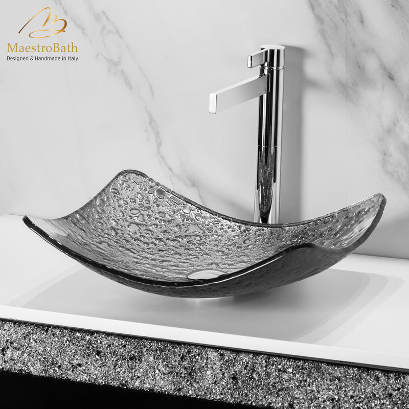 Kara Luxury Vessel Sink | Silver