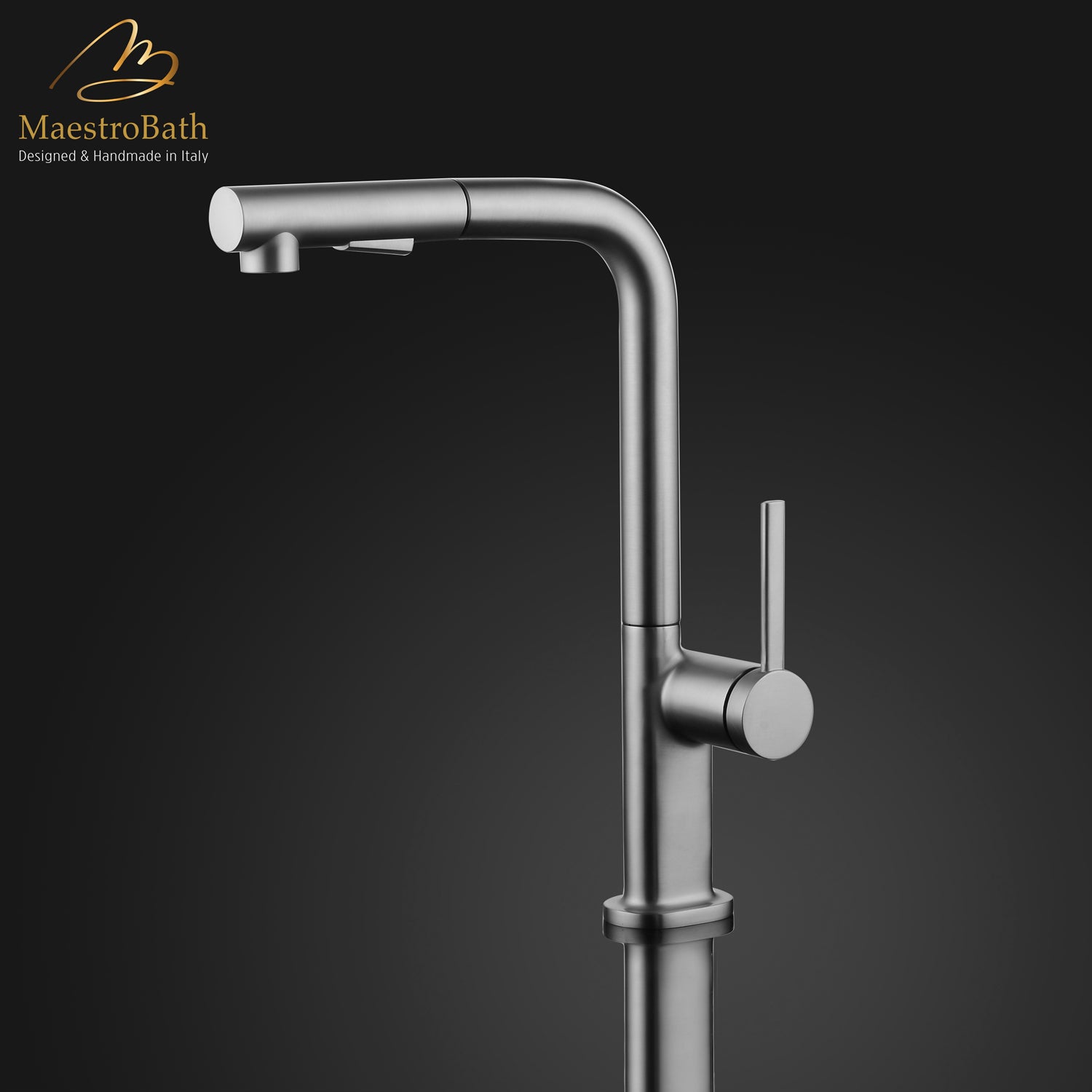 DESTRO Modern Kitchen Faucet With 2 Jets | Chrome #color_chrome