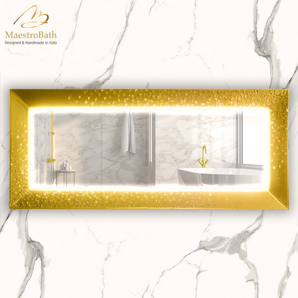 Murano Luxury Double Vanity Mirror | Gold