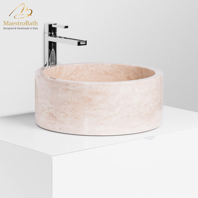 Koh Samui Natural Stone Luxury Vessel Sink | Sandstone Beige