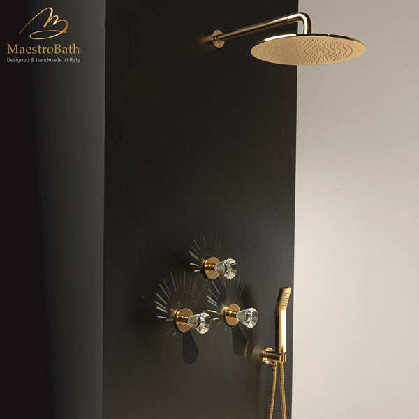 Artik Complete Shower System | Polished Gold