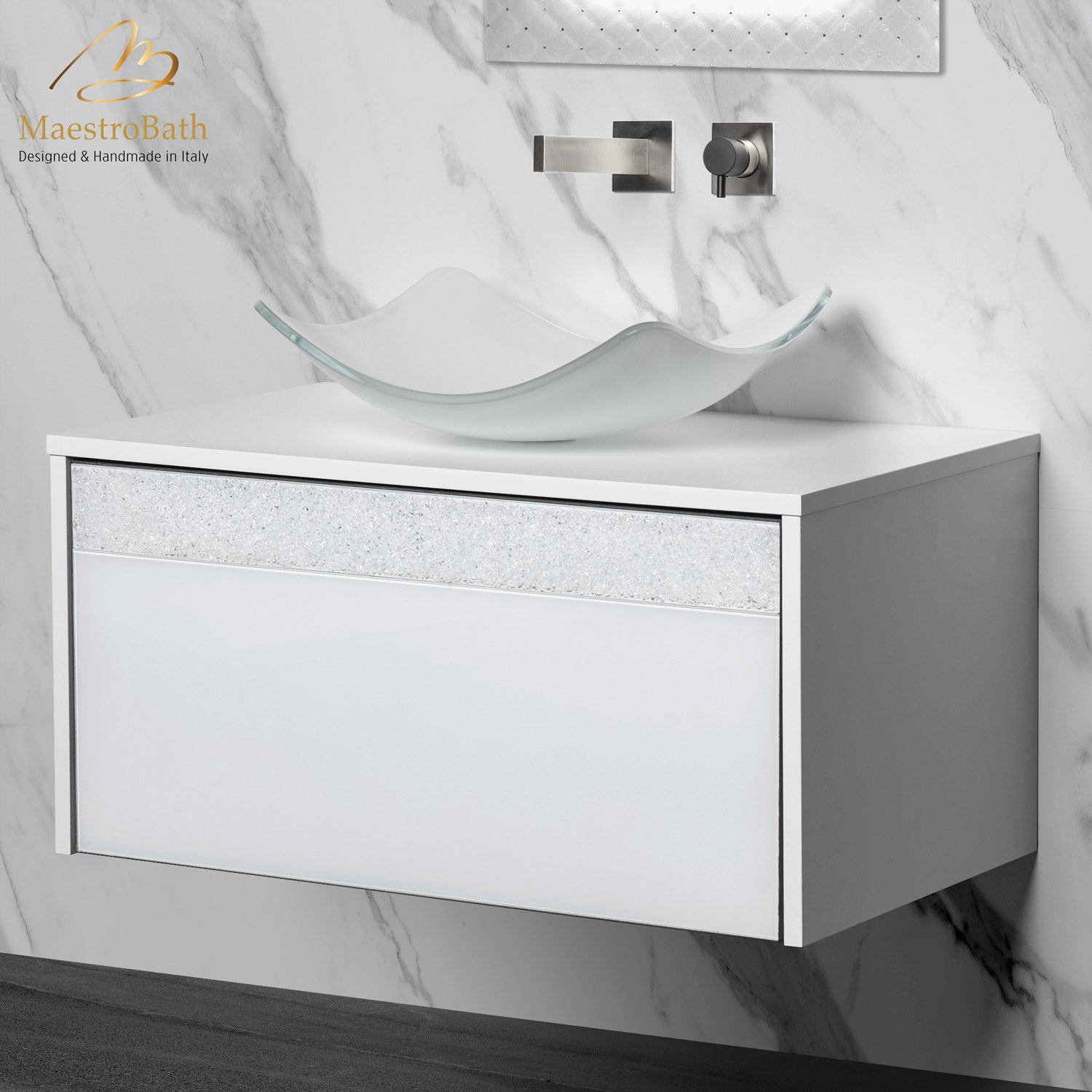 Alba Modern Single Vanity #color_white