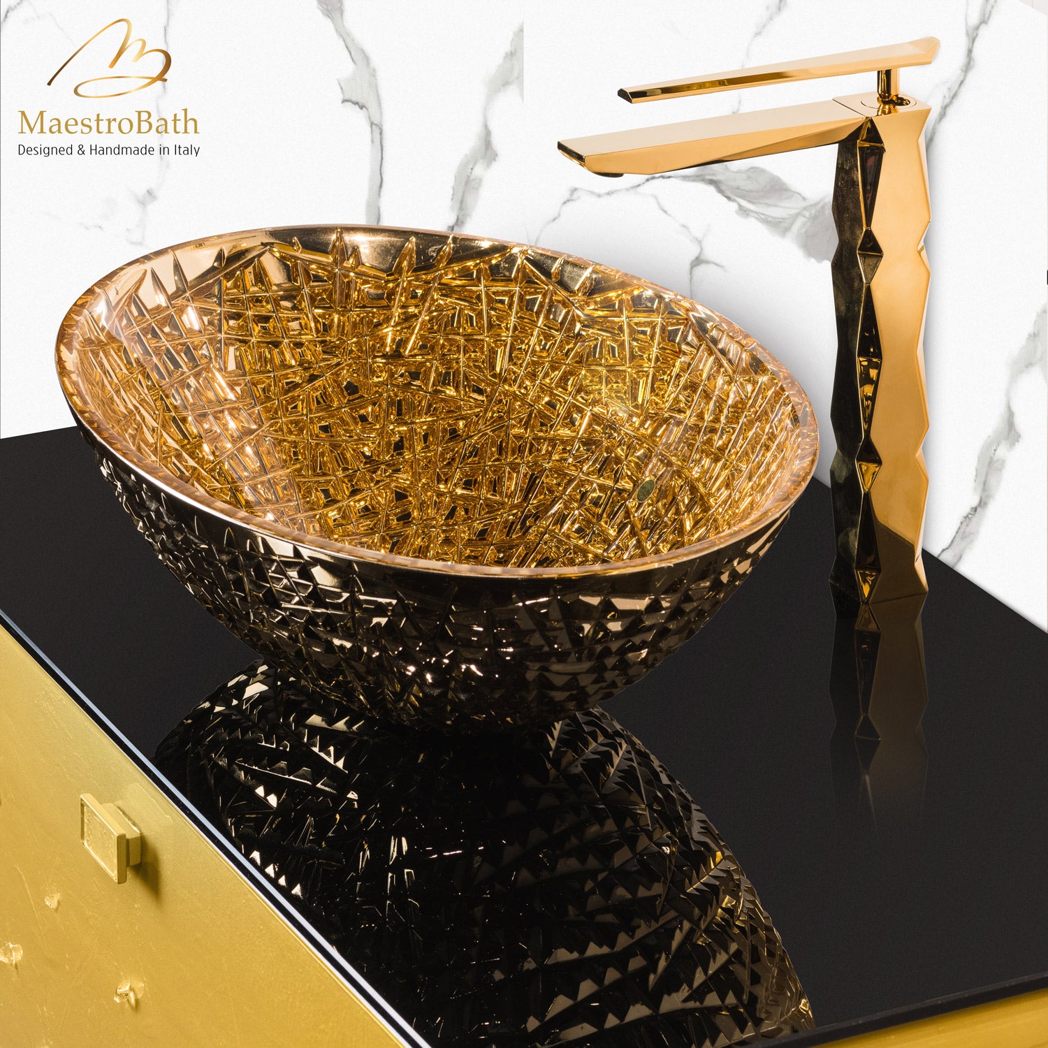 De Medici Ice Oval Gold 24Kt #color_gold