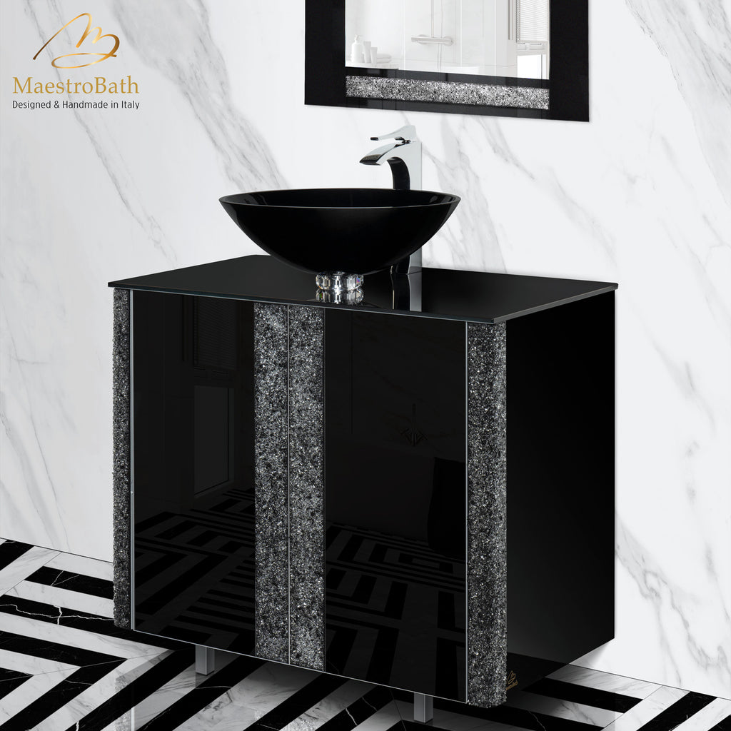 Black Gold Marble Bathroom Rugs Mat Luxury Modern Algeria