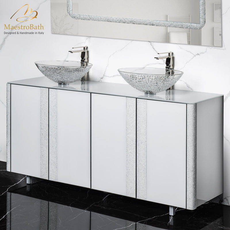 Bathroom Grey Painted Vanity Unit Corner Sink Cabinet With -  Norway
